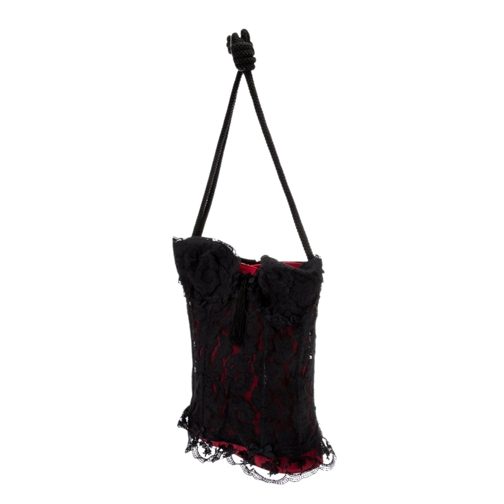 Moschino Vintage Lace Corset Shoulder Bag - Picture 3 of 7